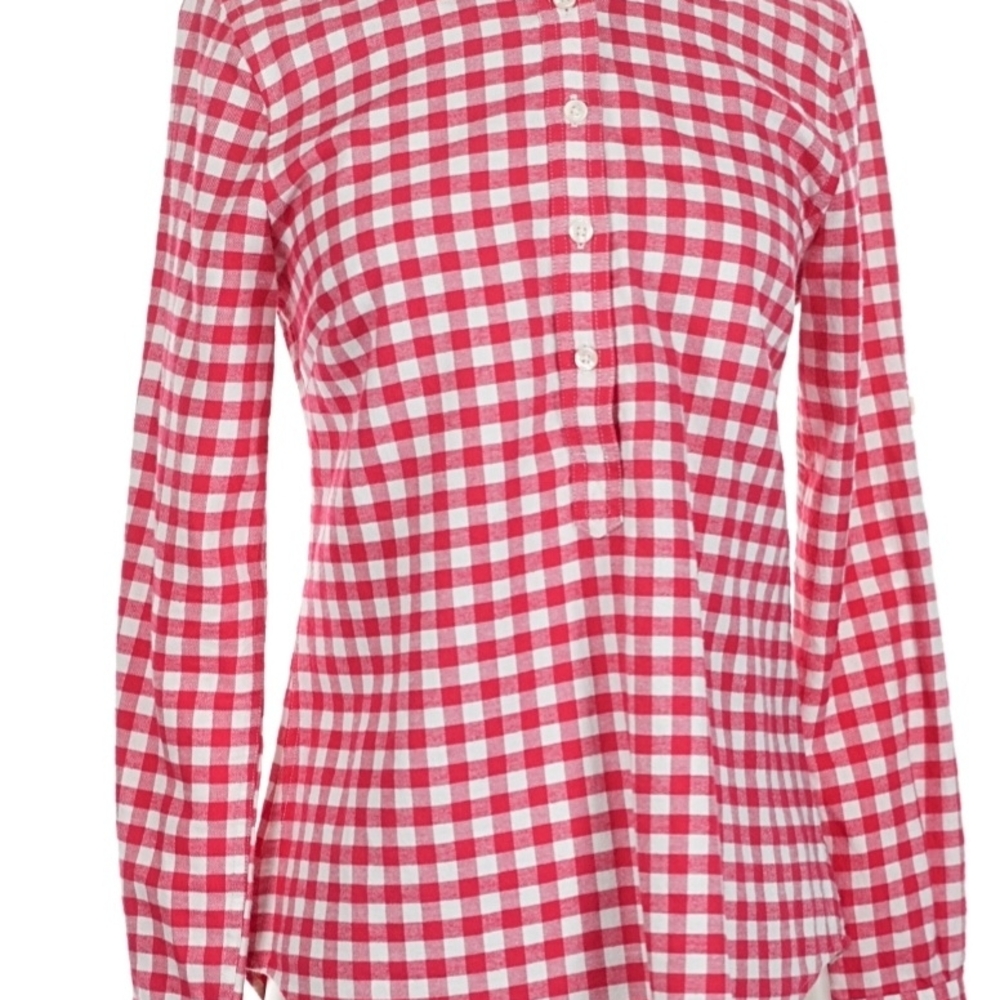 Vineyard Vines Red and White Checkered Button Down Shirt